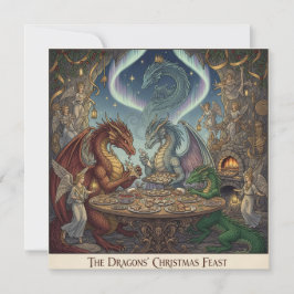 ドラゴンのクリスマス・フィースト – ホリデー・インビテーション