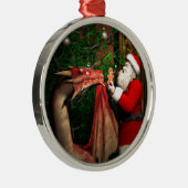 ドラゴンのクリスマス メタルオーナメント (右)