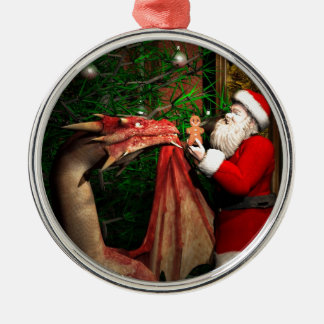 ドラゴンのクリスマス メタルオーナメント