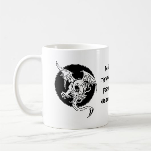 ドラゴンのケチャップ1 コーヒーマグカップ (左)