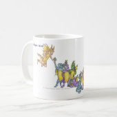 ドラゴンのコーヒーカップ コーヒーマグカップ (正面左)
