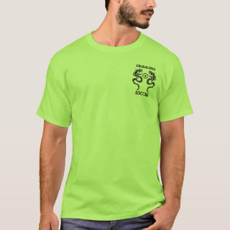 ドラゴンのサッカー、ドラゴン、サッカー Tシャツ