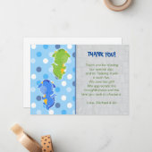 ドラゴンのサンキューカードのノートは男の子を結び付けます ノートカード (正面/裏面インサイチュ)