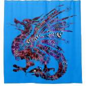 ドラゴンのシャワー・カーテン シャワーカーテン (正面)