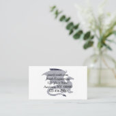 ドラゴンのシルエット-背景色を選択 名刺 (スタンド正面)