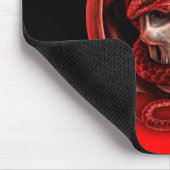 ドラゴンのスカルのマウスマット マウスパッド (コーナー)