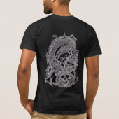 ドラゴンのスカル Tシャツ (裏面)
