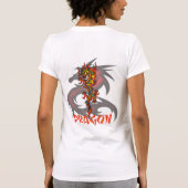 ドラゴンのタンクトップ Tシャツ (裏面)