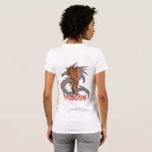 ドラゴンのタンクトップ Tシャツ (裏面フル)