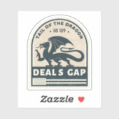 ドラゴンのテールディールギャップオートバイのロードトリップ シール (シート)