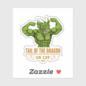 ドラゴンのテールディールギャップオートバイのロードトリップ シール (シート)