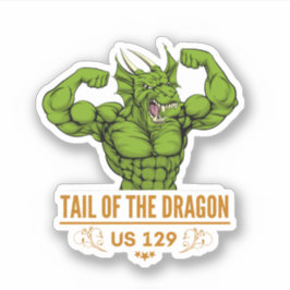 ドラゴンのテールディールギャップオートバイのロードトリップ シール