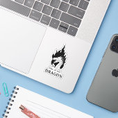 ドラゴンのテールディールギャップオートバイのロードトリップ シール (ノートパソコンとiPhone)