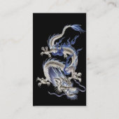 ドラゴンのトラのプロフィールの名刺 名刺 (裏面)