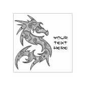 ドラゴンのドットのパターン離れ-  ラバースタンプ (インプリント)