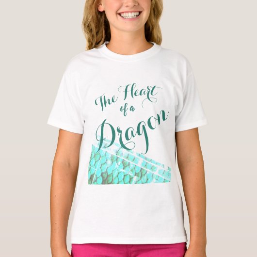 ドラゴンのハート オーダーメイド Tシャツ (正面)
