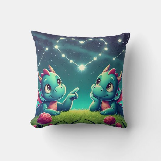 ドラゴンのハート クッション (正面)