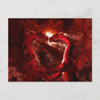 ドラゴンのバレンタイン シーズンポストカード