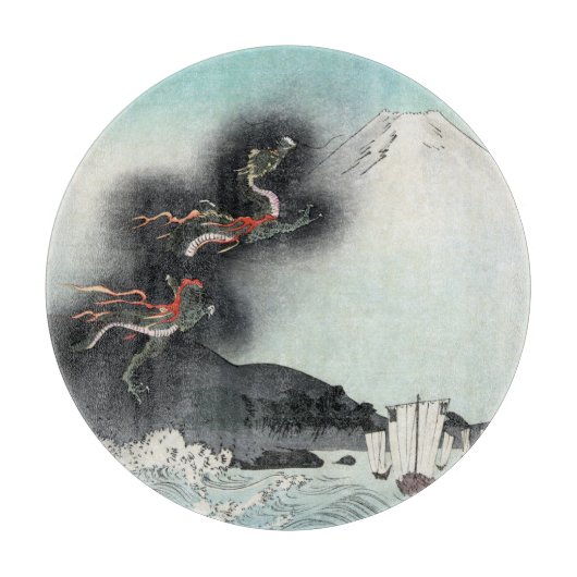 ドラゴンのフューリー海の戦い – 日本山富士 カッティングボード (正面)