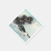 ドラゴンのフューリー海の戦い – 日本山富士 スタンダードカクテルナプキン (角)