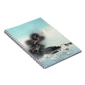 ドラゴンのフューリー海の戦い – 日本山富士 ノートブック (右側)
