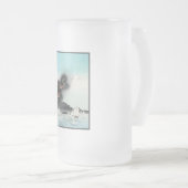 ドラゴンのフューリー海の戦い – 日本山富士 フロストグラスビールジョッキ (正面右)