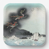 ドラゴンのフューリー海の戦い – 日本山富士 ペーパープレート (正面)