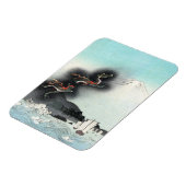 ドラゴンのフューリー海の戦い – 日本山富士 マグネット (左側)