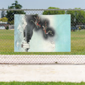 ドラゴンのフューリー海の戦い – 日本山富士 横断幕 (インサイチュ)