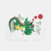 ドラゴンのフリースブランケット フリースブランケット (正面(横))