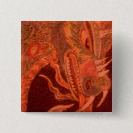 ドラゴンのヘッドボタン 缶バッジ (正面)