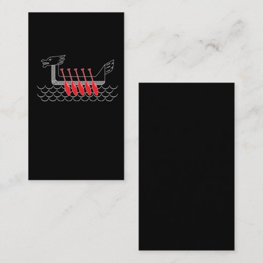 ドラゴンのボートの乗組員のロウイングの列のスポーツ 名刺 (正面/裏面)