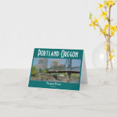 ドラゴンのボートのnotecard カード (黄色い花)