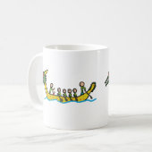 ドラゴンのボート競争 コーヒーマグカップ (正面左)