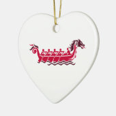 ドラゴンのボート セラミックオーナメント (左)