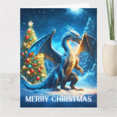 ドラゴンのメリークリスマス カード (正面)