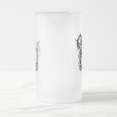 ドラゴンのモノグラムP フロストグラスビールジョッキ (中央)