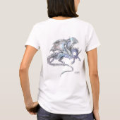 ドラゴンのユニコーンのTシャツ Tシャツ (裏面)