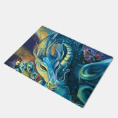 ドラゴンのライダーのファンタジーの芸術 ドアマット (アングル)