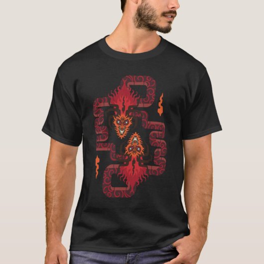 ドラゴンのループ Tシャツ (正面)
