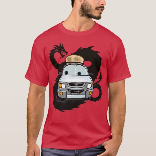 ドラゴンの上のトースター Tシャツ (正面)