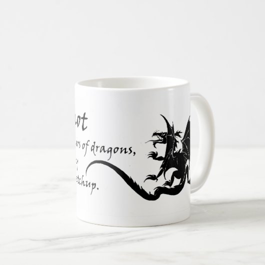 ドラゴンの事件に干渉するな」 コーヒーM コーヒーマグカップ (正面右)