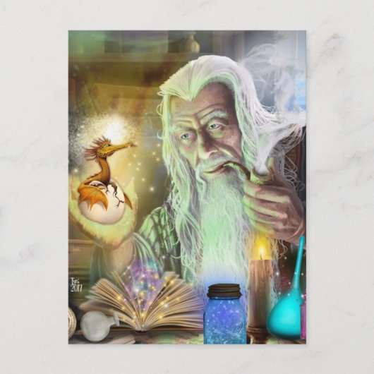 ドラゴンの作り方 ポストカード (正面)