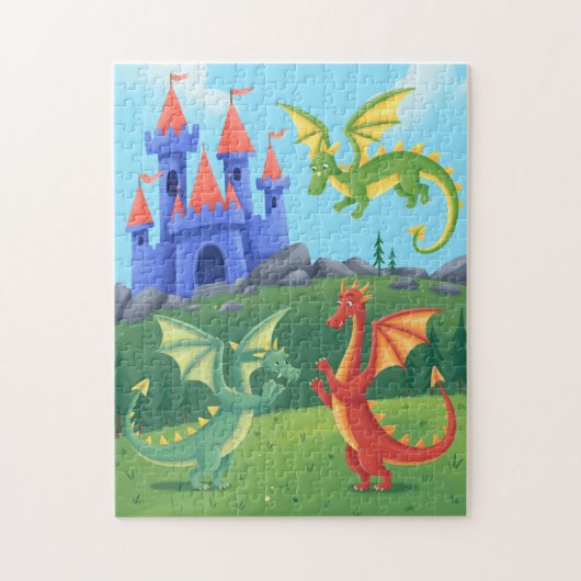 ドラゴンの冒険 ジグソーパズル (縦)