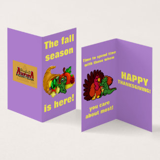 ドラゴンの分隊の感謝祭カード