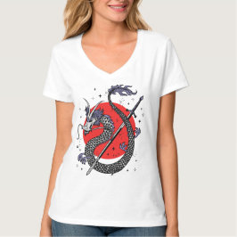 ドラゴンの反抗: 壮麗な中国の美術作品 Tシャツ