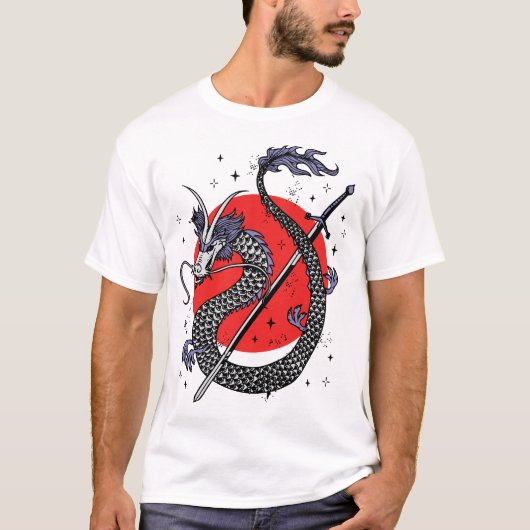 ドラゴンの反抗: 壮麗な中国の美術 Tシャツ (正面)