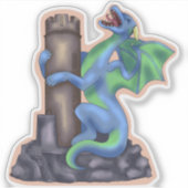 ドラゴンの叫びステッカー シール (正面)