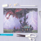 ドラゴンの城 薄葉紙 (クラフト)