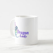 ドラゴンの女性 コーヒーマグカップ (正面左)
